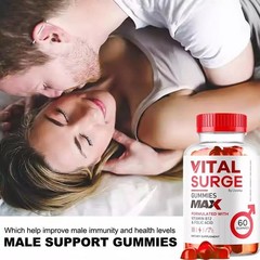 1~5X Vital Surge Gummies for Men, Male Vital Grow XL Testo Gummies 60ct US STOCK