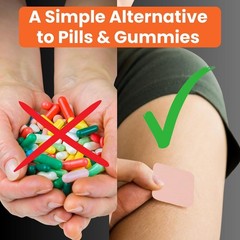 Live To Shine Turmeric Curcumin Topical Patches for Men and Women – 30 Days S…