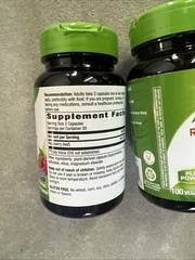 2x Nature’s Way Raspberry Leaves 640mg Per Serving- 100 Capsules 2/30