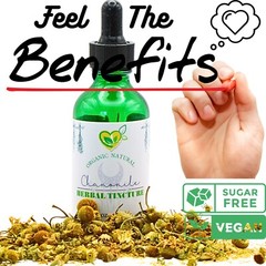 Chamomile Tincture Organic Mega Herbal Liquid Drops Natural Plant-Base 2 oz