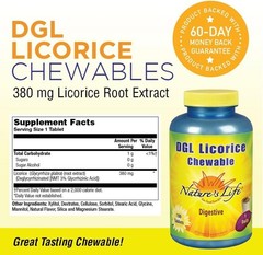 DGL Licorice Chewable Tablets, 380mg, 100ct x2