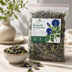 Butterfly Pea Flowers Dried Blue Herbal Tea: Clitoria ternatea 100% Pure Natural