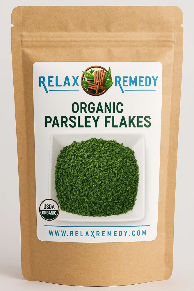 Organic Parsley Flakes – 100% Pure, Non-GMO Petroselinum Crispum, Culinary Herb
