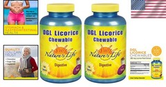 DGL Licorice Chewable Tablets, 380mg, 100ct x2