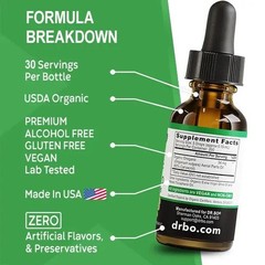 Dr. Bo pure Oil of Oregano Liquid Drops – Immune Support, Herbal Tincture, Gu