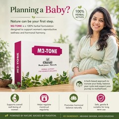 Charak M2-Tone 30 Tablets Female Fertility Hormonal Balance Menstrual Support