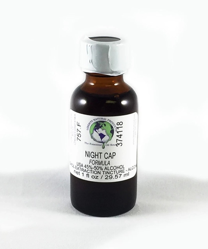 Night Cap Formula Herbal Tincture 1 fl oz – Soothing Sleep Blend with Valerian