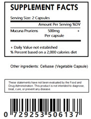 Mucuna Pruriens Capsules – Organic