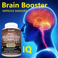 Mushroom Complex Supplement Capsules – 11 Mushrooms Lions Mane, Reishi, Chaga