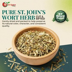 St John’s Wort – Cut & Sifted – Herb – by NY Spice – FREE SHIP