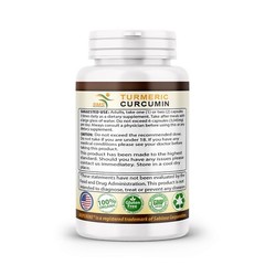 Turmeric Curcumin 95% With Black Pepper Pills Extra Strength Tumeric Caps 120 ct