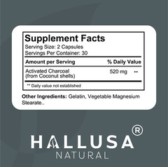 Organic Activated Charcoal- Highly Absorbent – Detox Supplement – Gas & Bloating
