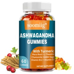 Ashwagandha Gummies – with Turmeric – Sleep Aid, Relieve Stress & Anxiety