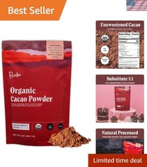 8oz Organic Unsweetened Cacao Powder – Perfect for Baking & Guilt-Free Treats