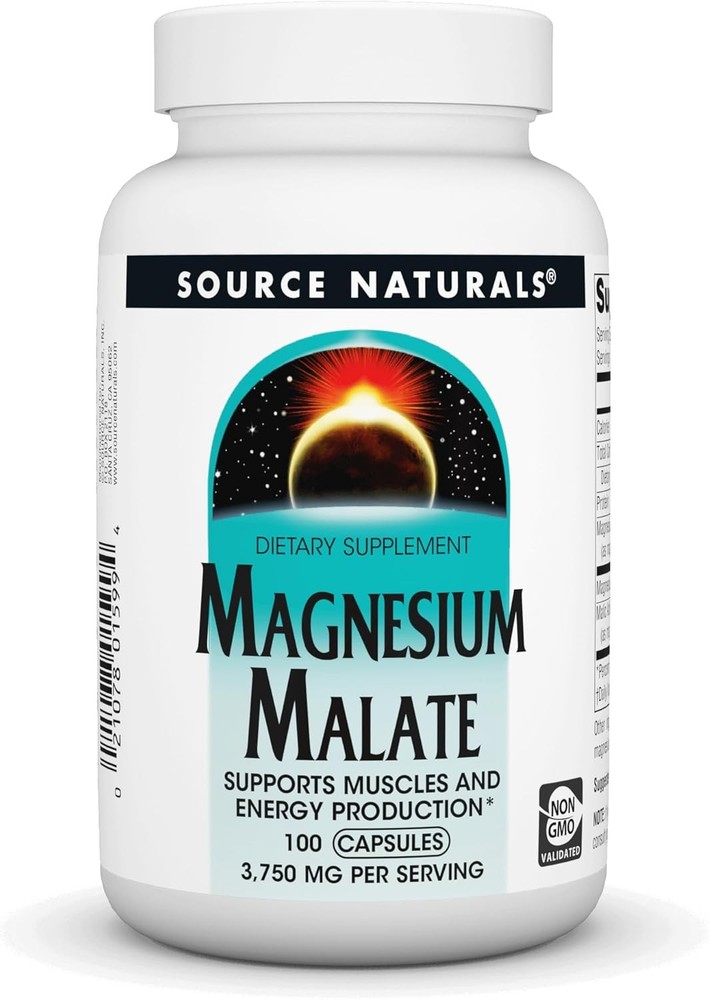 Magnesium Malate 3750 Mg per Serving Essential Magnesium Malic Acid Supplement –
