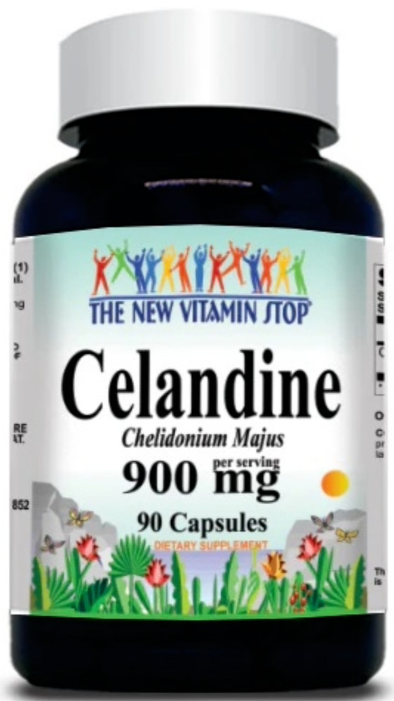 Celandine 900mg 90 Caps Chelidonium majus