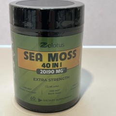 Zolotus Sea Moss Supplement 60 Capsules Black Seed – Turmeric Curcumin 08/2027