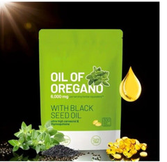 Oregano Oil 6000mg 300gels Contains Carvacrol and Thymoquinone