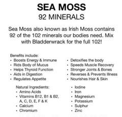 Sea Moss & Black Maca Root Capsules – 2000mg Dr Sebi fresh made