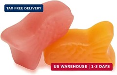 Amazon Basics Fish Oil 303 mg, Soft Chew Gummies, Lemon, Orange & Strawberry-Ban