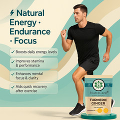 ”Turmeric+Ginger” Caps 500mg-(90%Curcuminoids&3%ginger)-Energy&Digestion-90Cap
