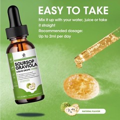 Graviola Soursop Extract Soursop Bitters Liquid Drop for Regeneration Immune