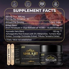 Shilajit Soft Resin Extremely Potent Himalayan Shilajit 100% Pure Resin 60mg