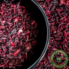 Dried Hibiscus Flowers | 100% Natural Organic Petals | Loose Leaf Red Herbal Tea