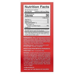 Korean Red Ginseng Herbal Drink, 20 Pouches, 1.69 fl oz (50 ml) Each