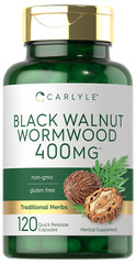 Black Walnut Wormwood | 120 Capsules | Non-GMO, Gluten Free | by Carlyle