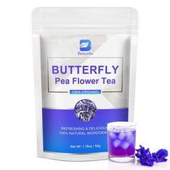 Magic Color Changing Blue Tea – Butterfly Pea Flower 25 Pyramid Tea Bags