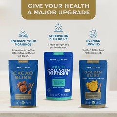 Earth Echo Cacao Bliss Ceremonial Grade Organic Raw Cacao Powder MCT Oil