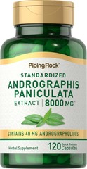 Andrographis Paniculata 8000mg | 120 Capsules | Non-GMO | by Piping Rock