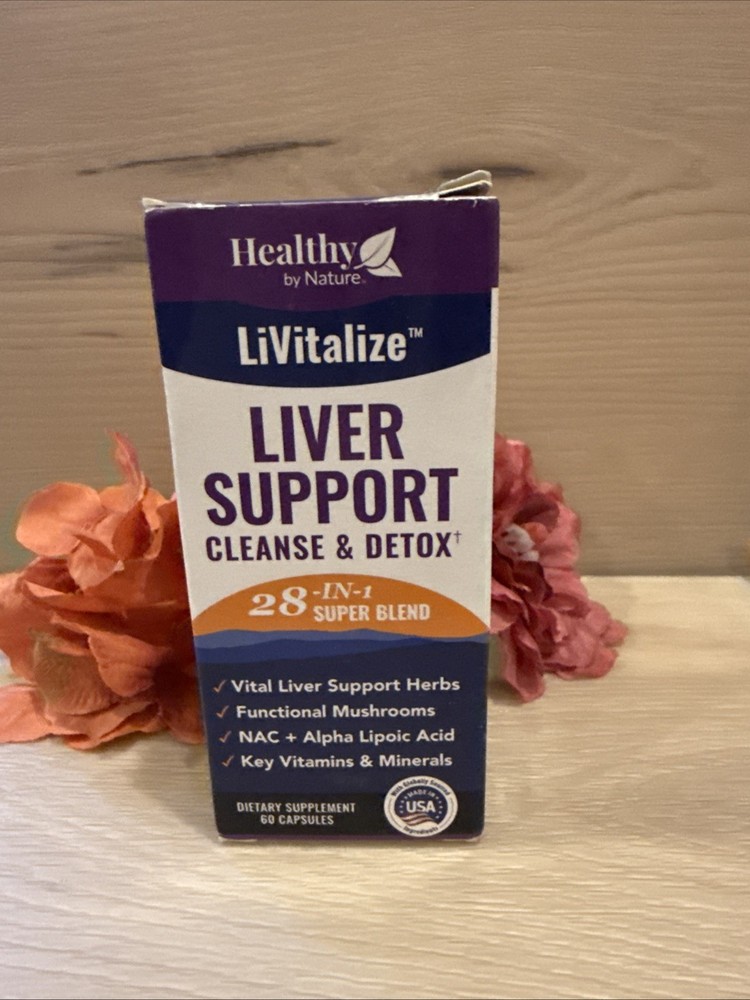 28-in-1 Liver Health Support w Milk Thistle 60 capsules -2 per serv EXP 2/27 NEW
