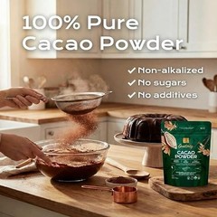 U Chocolate Organic Cacao Powder Natural Fresh From our Farm 1 bag 16 oz