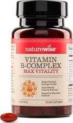NatureWise Vitamin B Complex for Women and Men – with Folic Acid Biotin B1 B2 B3