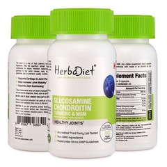 Glucosamine Chondroitin MSM Pain Relief Turmeric Joint Support Capsules