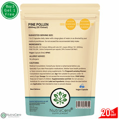 Pine Pollen Capsule, 8000mg-99% Cracked Cell -Testosterone Support & Sleep Aid