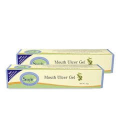 100% Ayurvedic Smyle Mouth Ulcer Gel For painful mouth& burning-10gm (pack of 2)