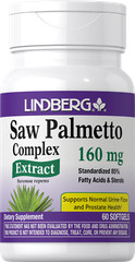 Saw Palmetto Extract Complex 160mg | 60 Softgels | Non-GMO | by Lindburg