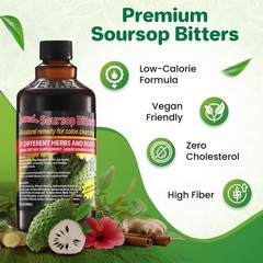 Organic Soursop Bitters 16 fl oz – Natural Digestive Aid, Herbal Tonic, Wellness