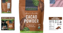 Gourmet Organic Cacao Powder, Unsweetened – 2 lb Kitchen Essential for Bakers
