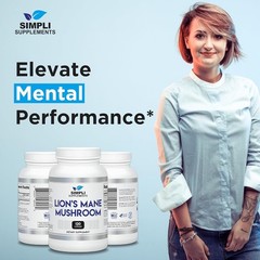 Organic Lion’s Mane Mushroom Capsules – Cognitive & Immune Support | 120 Cap…