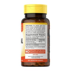 Sundance Vitamins Activated Charcoal Quick Release Capsules 260 mg 60 Caps