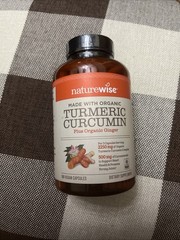 Naturewise Organic Turmeric Curcumin, 180 Capsules , 2250 Mg, Exp: 05/2028
