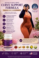 Aguaje & Maca Root Capsules & BBL Curve Oil 4 Ounces 7 Days Results