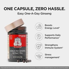 JUNG KWAN JANG Korean Red Ginseng Extract Pill – Red Panax Ginseng Energy Supple