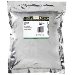 Organic Ginger Root, Cut & Sifted , 16 oz (453 g)