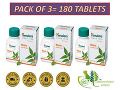 Neem By Himalaya Skin Wellness, acne free skin (60 Tablets) EXP 2026/27.