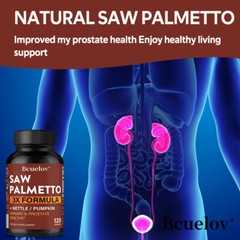 120 Pill Saw Palmeto 3X Formula Promotes Urinary Tract Maintain Hair Health